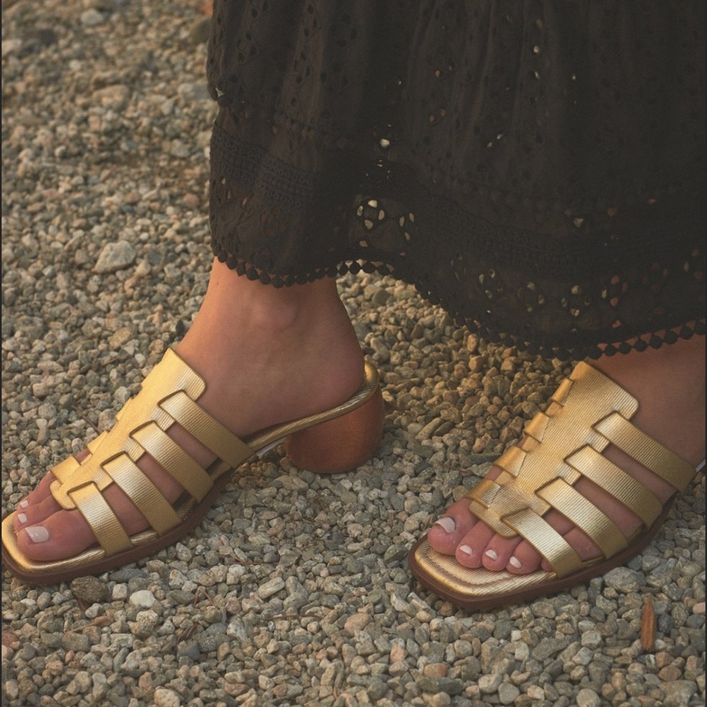 The Odells Gold Women's Sandals Size 39 New